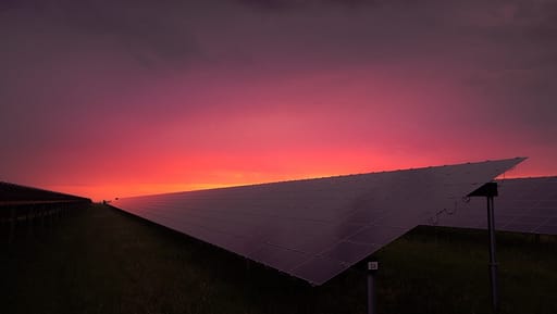 Maui Solar sunest with solar panels