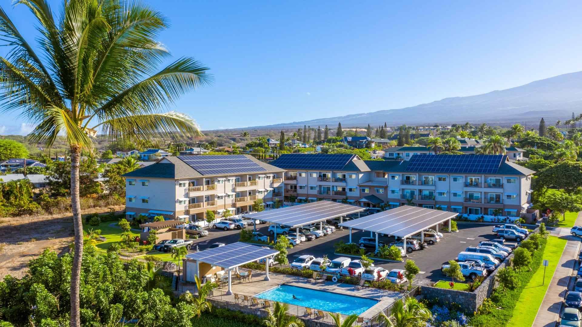 Hawaii's Number One Ranked Solar Company image of solar on a large building