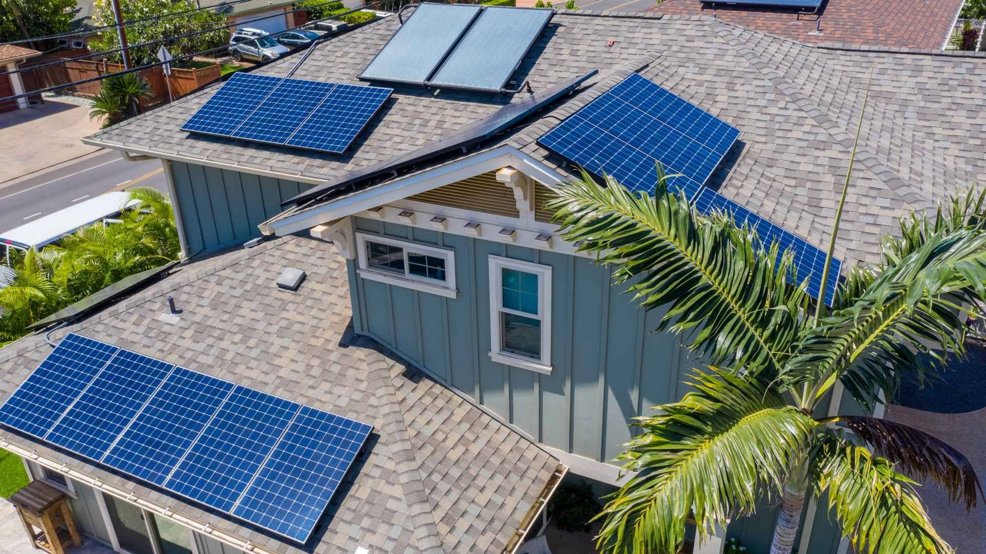 Solar Panels by Rising Sun Solar Company on Maui Home