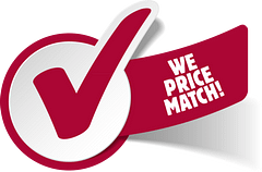 icon of we price check with circle and check mark