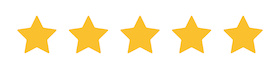 five yellow stars icon