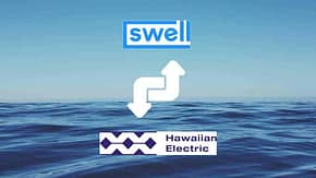 swell icon arrows up and down and hawaiin electric icon